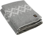 Thick Alpaca Wool Blanket Heavyweight for Camping Outdoors Indoors Soft Peruvian Alpaca Wool Blankets That Come in Twin Queen King Size Ethnic Design (Gray - Silver Gray Design, King)