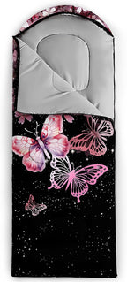 QOOMO Camping Sleeping Bags,3 Season Warm & Cool Weather,Lightweight,Waterproof Sleeping Bags for Adults & Kids,Traveling,and Outdoors,Camping Gear Equipment