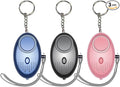 Emergency Personal Alarm, 3 Pack 140DB Person Siren with LED Lights, Personal Panic Alarm for Men, Women, Children, Elderly Emergency Security, Self Defense Electronic Device