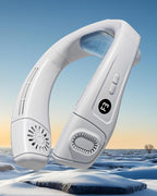 MGUP Neck Air Conditioner with 6 Adjustable levels,Cooling Neck Fan Support 360°Airflow and Cooling Plate,5200mAh Portable Rechargeable Wearable Personal Fan,Fast Cooling for Women/Men