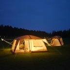 Vidalido 4-6 Person Camping Tent with 3 Door 2 Room Large Family Cabin Tents, Double Layer Waterproof Portable Glamping Tent, Big Tents for Outdoor Camping Hiking and Backpacking