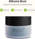 12 oz Water Bottle Stainless Steel Vacuum Insulated Wide Mouth Sports Flask, 2 Pack Water Bottle with Leakproof Spout Lid (Orange-Black)