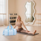 BLUBOON Duffle Bag Girls Kids Cute Gym Bag with Shoes Compartment & Wet Separation Waterproof Sports Overnight Travel Bag