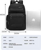 Professional Business Backpack for Men,15.6inch Laptop Compartment with Anti-Theft Zipper,Waterproof Travel Backpack for Office&Commute,Multiple Layers,Comfortable Carrying.