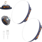 2pcs 10000mAh Rechargeable 3000LM Tent Light Camping Light, 6500K 24Hours Long Play Time , Outdoor Night Market Light Night Fishing Light Emergency Lights for Hurricane Tsunami disasters(30W(2pcs))