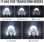 Camping Lantern LETOUR Dimmable 8800mAh LED Light Bulb 5 Lighting Modes Rechargeable Hanging Tent Light 5000 Lumen Portable Emergency Lantern Power Failure Emergency Survival Kits Snowstorm