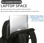 Men's Multilayer Backpack Business Casual Large Capacity Multifunctional Laptop Bag (Grey)