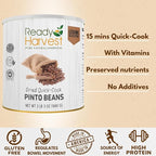 Ready Harvest Emergency Food - Quick-Cook Pinto Beans | Dried Beans | Survival Food | #10 Can | 25-Year Shelf Life | 3 lbs | Cans Filled to the Top
