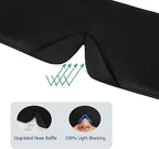 Mulberry Silk Sleeping Eye Mask, ALASKA BEAR Wraparound Style Comfort Ear Muff Blindfold and Soft Headband for Full Blackout and Hair Protection, Adjustable