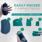 Gear Doctors Inflatable Camp Pillow, Backpacking - Blow Up Pillow (Teal)