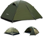 Backpacking Tent for Camping 2/3/4 Person Hiking Ultralight Tent for Waterproof Windproof Outdoor Tents Easy Setup Two Doors Double Layer Lightweight Instant Tents