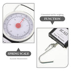 Portable Handheld Luggage Scale 35kg Mini Spring Fish Hook Weighing Scale for Travel Suitcases and Backpacks