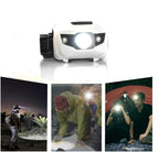 HappyOrange 4-Pack Waterproof LED Headlamp (White and Red Lights), 4 Light Modes Lightweight Headlight for Running, Hiking, Hunting, Fishing, Camping