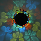 Afirst Mosaic Solar Lanterns Outdoor - Glass Hanging Solar Lights Hollow Out Waterproof Table Lamp Outdoor Decorative for Garden, Patio, Holiday Party Outdoor Decoration