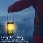 Candle Lantern, Camping Gear for Campers and Emergency Use, Without Candles (Upgrade Green)