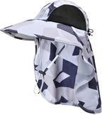 Sun Hat for Men Women with Neck Flap,UPF 50+ UV Protective Hiking Fishing Hats,Wide Brim Sun Hat for Women&Men