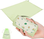 Picnic Blanket Waterproof – Packable Sand Proof Beach Blanket (0.42lb/0.66lb), Compact & Foldable, Fits in Pocket with Integrated Stakes, Ideal for Camping, Hiking, Travel, Concert, Festival