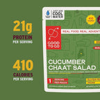 GOOD TO-GO Cucumber Chaat Salad Stove-Free™ (Single Serving) | No Stove Required! Camping & Backpacking Food | Just Add Water Backpacking Meals | Good To-Go Dehydrated Meals Taste Better Than Freeze Dried Food