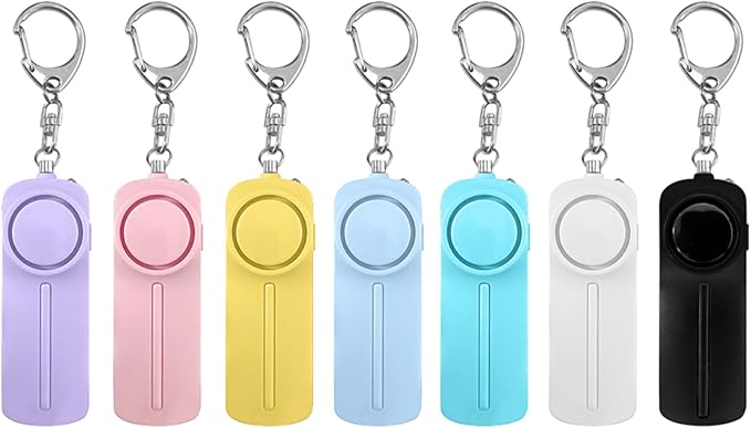 Safesound Personal Alarm: Your 130dB Self-Defense Companion - Keychain Emergency LED Flashlight - Security and Protection for Women, Girls, Kids, and The Elderly (Black, 1)