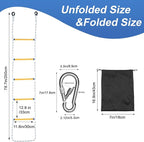 Heavy Duty 5-Step Boat Rope Ladder – 400lbs Capacity, Extra-Long Design for Easy Boarding. Ideal for Inflatable Boats, Fishing Boats, Kayaks, motorboats, and Canoes. Perfect for Safe Marine use.