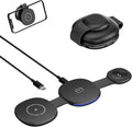 Wireless Charger iPhone Charging Station - 3-in-1 Magnetic MagSafe Charger Multiple Devices for Apple, 15W Fast Charging Foldable Travel Charging Pad for iPhone 17/16/15/14/13/12, AirPods, Apple Watch