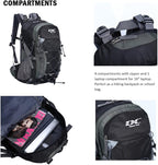 Diamond Candy Waterproof Hiking Backpack for Men and Women, Lightweight Day Pack for Travel Camping