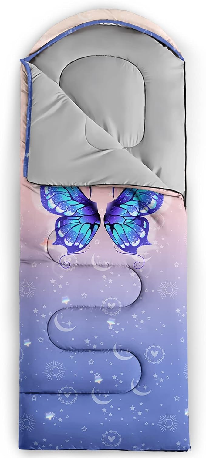 BSNTHO Camping Sleeping Bags,3 Season Warm & Cool Weather,Lightweight,Waterproof Sleeping Bags for Adults & Kids,Traveling,and Outdoors,Camping Gear Equipment