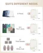 ECOHUB 4 Set /6 Set Packing Cubes for Travel Durable Suitcase Organizer Bags Set with Personalized Tag Various Sizes Travel Essentials Traveling Accessories for Luggage Machine Washable