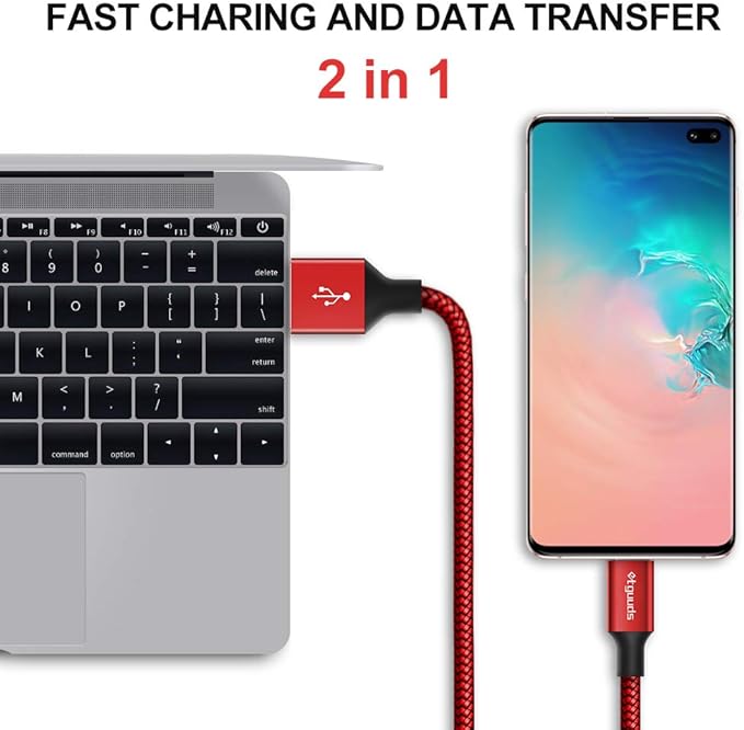 etguuds Long USB Type C Cable 15ft, USB A 2.0 to USB C Cable Fast Charge Nylon Braided Charger Cord Compatible with Samsung Galaxy Note, LG, Moto, Google, Switch, Camera and Other USB C Device