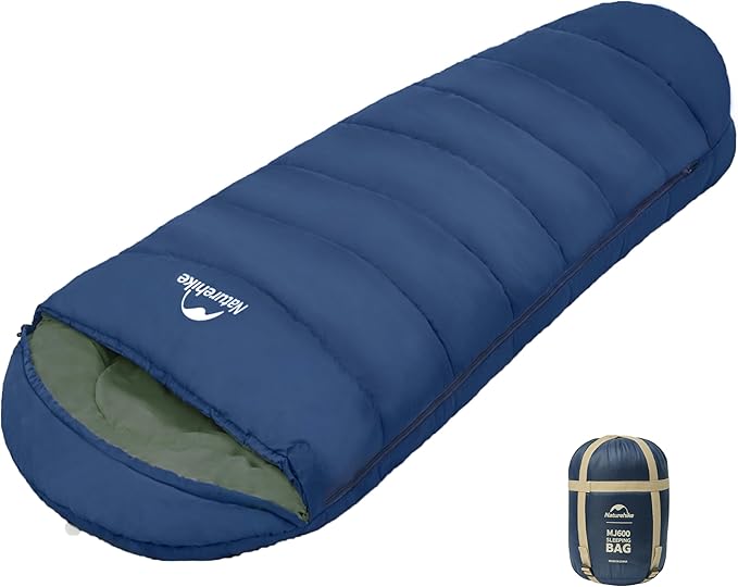 Naturehike Sleeping Bags for Adults, 23/39℉ Mummy Backpacking Sleeping Bag, 0 Degree Lightweight Sleeping Bag Warm for Camping, Hiking