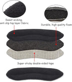 Dr. Foot’s Heel Grips for Kids and Women, Self-Adhesive Heel Cushion Inserts for Girls and Boys Prevent Heel Slipping, Rubbing, Blisters, Foot Pain - 4pairs (Beige+Black)