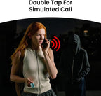 SwitchBot 130 dB Personal Safety Alarm for Women with Apple Find My APP, Extra-Loud Siren & Strobe Light, Waterproof Self Defense Keychain for Women, College Girls and Kids (White)