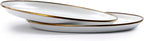 Barebones Enamel Deep Plate - Set of 2 Dinner Plates - Hand-Finished Baked Stainless Steel Trim Plate Set - Camping Kitchen and Dish Set (Eggshell)