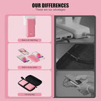 Brand Q 10000mAh Portable Charger with Built-in Cables and AC Wall Plug, USB C Fast Charging Power Bank with 3 Cords,5 Output External Battery Pack Compatible with iPhone,Tablet and All Smart Phones