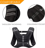 Prodigen Weighted Vest for Women and Men 8 12 16 20 25 30 Lbs with Reflective Stripe and Double Adjustable Buckle Straps Weight Vests for Strength Training, Jogging, Cardio, Weight Loss