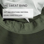 Sun Hats for Men Women Fishing Hat UPF 50+ Breathable Wide Brim Bucket Hats Summer UV Protection Safari Hat with Neck Flap