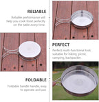 VANZACK Outdoor Pan Camping Cooking Pot Backpacking Cookware Outdoor Cookware Cooking Pan Camp Bbq Frying Portable Cutlery Cooking Utensil Non-stick Portable