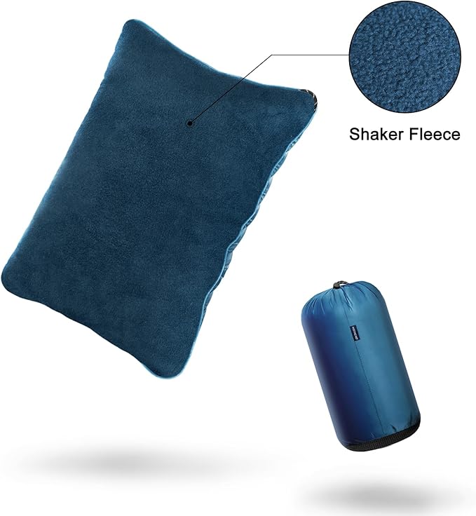 Camping Pillow,Supportive Compressible Travel Pillow Large Size Lightweight Camp Pillow with Storage Bag for Camping,Hiking,Backpacking,Airplane