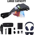 Peicees Sling Bag for Men Women Shoulder Bag Backpack Strap Pockets Chest Bag for Running Hiking Camping Exercise Outdoor