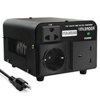 Yinleader Voltage Converter 800W Step Up/Down Transformer 110/120V to 220/230/240V for use European, UK and More Overseas appliances in The US/CA/MX [110V US Power Cord Included Only, No 220V Cord]