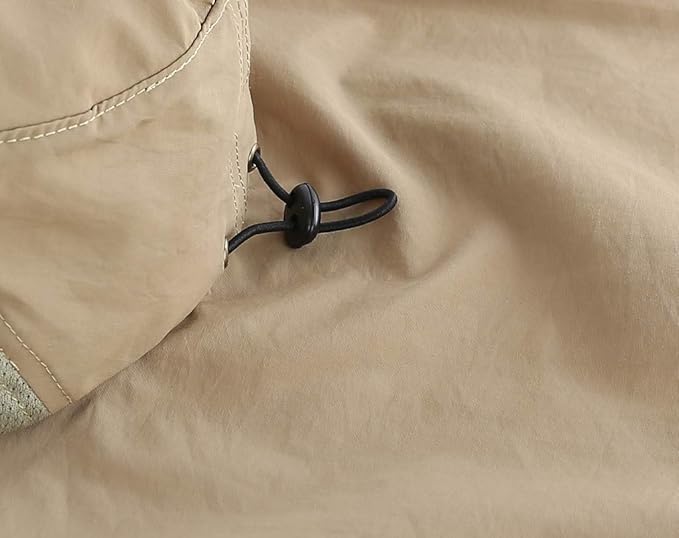 Home Prefer Outdoor UPF50+ Sun Hat Wide Brim Mesh Fishing Hat with Neck Flap