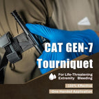 RHINO RESCUE IFAK Trauma Kit with C-A-T Tourniquet for Wound Care, Tactical First Aid Kit Molle Pouch for Military, Combat, Car, Camping, Hiking, Travel (Red)