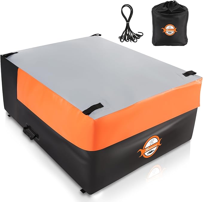 Sailnovo Truck Bed Cargo Bag, 36 Cubic ft 100% Waterproof Cargo Bag for Truck Bed, Heavy Duty PVC Truck Cargo Bag Fits Any Truck Size with 6 Stretch Cord, Packing Bag (59''x48''x22'')