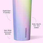 Corkcicle Sport Canteen - Keeps Drinks Cold 25 Hours - Stainless Steel Water Bottle - Triple-Insulated - Spill-Proof - Summer Drinkware Gift - Keeps Drinks Ice Cold - 20 oz - Rainbow Unicorn