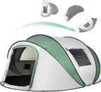 EchoSmile Pop Up Camping Tent, 2/4/6 Person Easy Setup Tent, Water Resistant Dome, Portable with Carry Bag