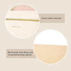 Hard white makeup box, Portable leather hard cosmetic case with mirror, Professional train case make up box for women adults. (Monolayer - white