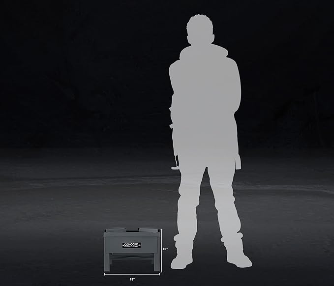 Concord Professional Single Cyclone Wok Burner with Stand. Up to 100,000 BTU. Great for Home Brewing, Wok Stir Fry, Turkey, Etc. (13")