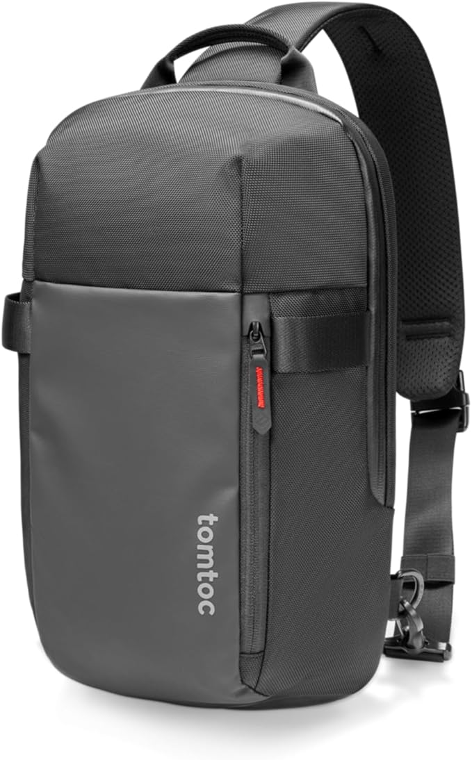 tomtoc 7L Sling Backpack Crossbody Bag for Men Women, EDC Daypack Chest Shoulder bag for 14-inch MacBook Pro M5, 13" MacBook Air/Pro, 13'' iPad Pro M5/iPad Air M3, Organized, Daily Use, Work, Travel-S