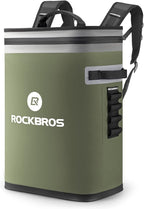 ROCKBROS Backpack Cooler Leak-Proof Soft Sided Cooler Waterproof Insulated Backpack Cooler Bag 36 Can Soft Cooler for Camping Fishing Party Outdoor Adventure Picnic