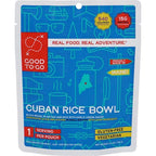 GOOD TO-GO Cuban Rice Bowl (Single Serving) |Camping & Backpacking Food | Just Add Water Backpacking Meals | Good To-Go Dehydrated Meals Taste Better Than Freeze Dried Food